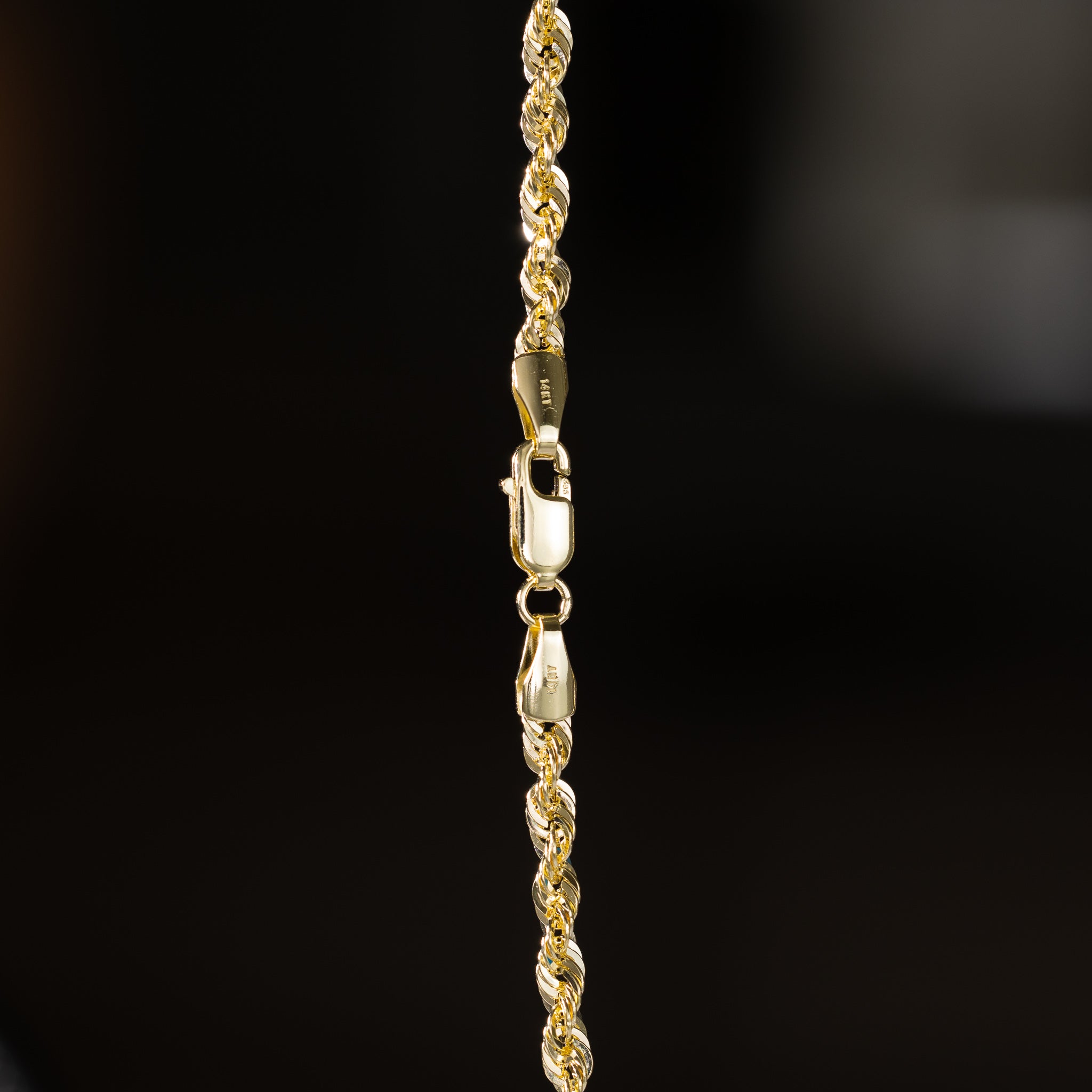14k Gold 3.3mm French Hollow Rope Chain - Model CH-0529