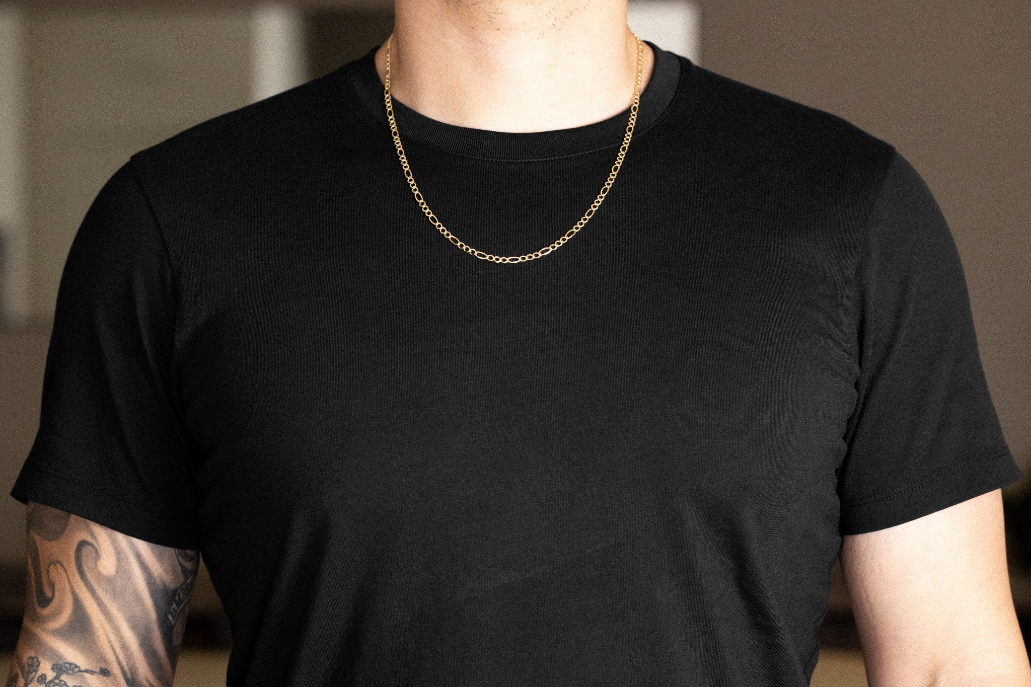14k Gold 3.9mm Open Figaro Chain - Model CH-0297
