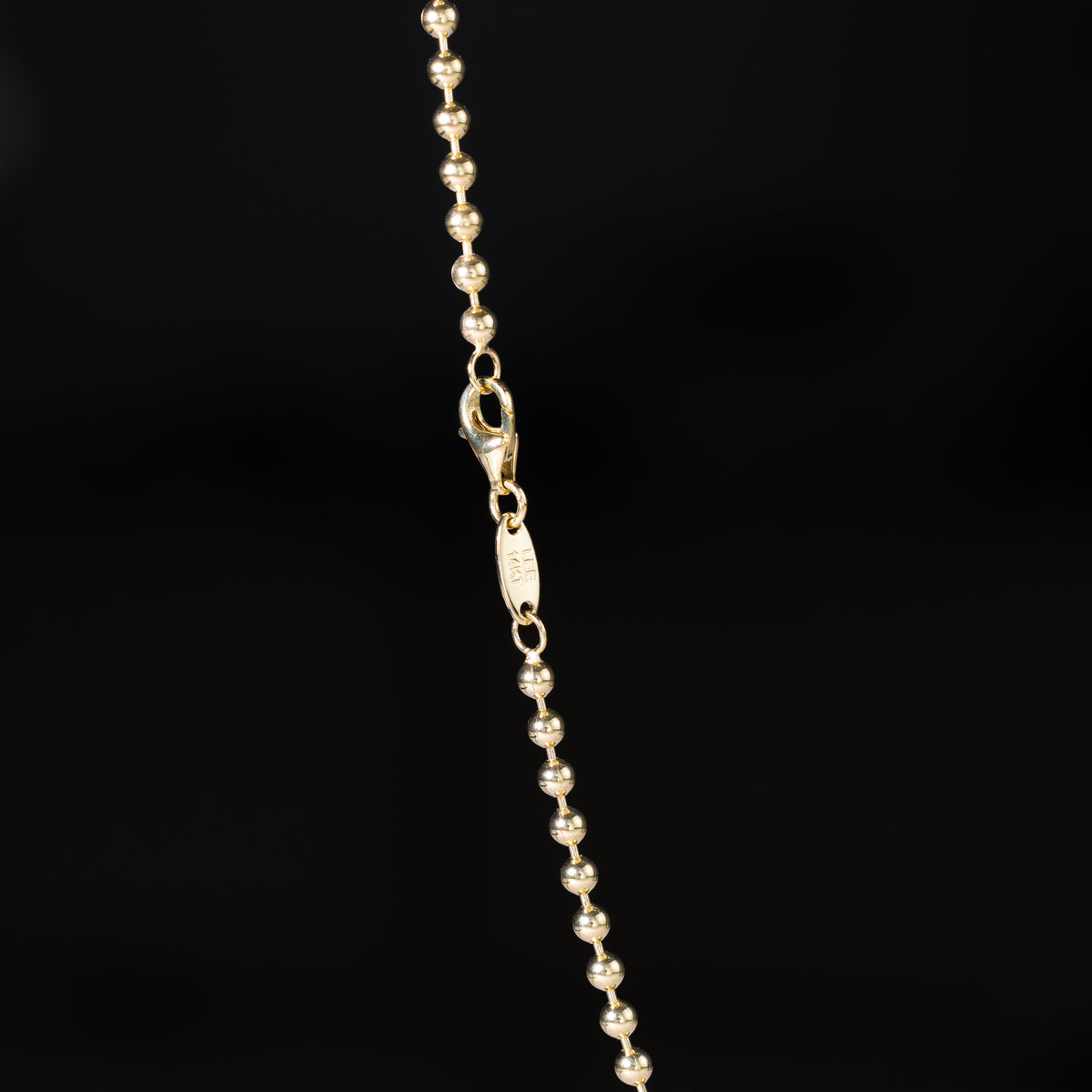 14k Gold 2.5mm Plain Ball Chain - Model CH-0619 - Charlie & Co. Jewelry