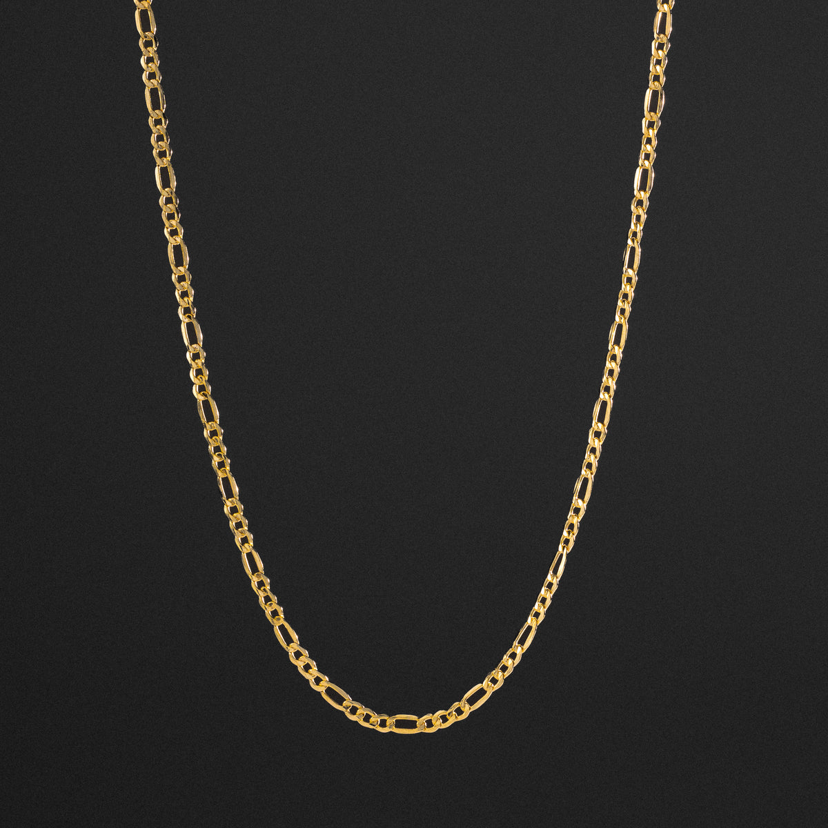 14k Gold 3.2mm Hollow Figaro Chain - Model CH-0157
