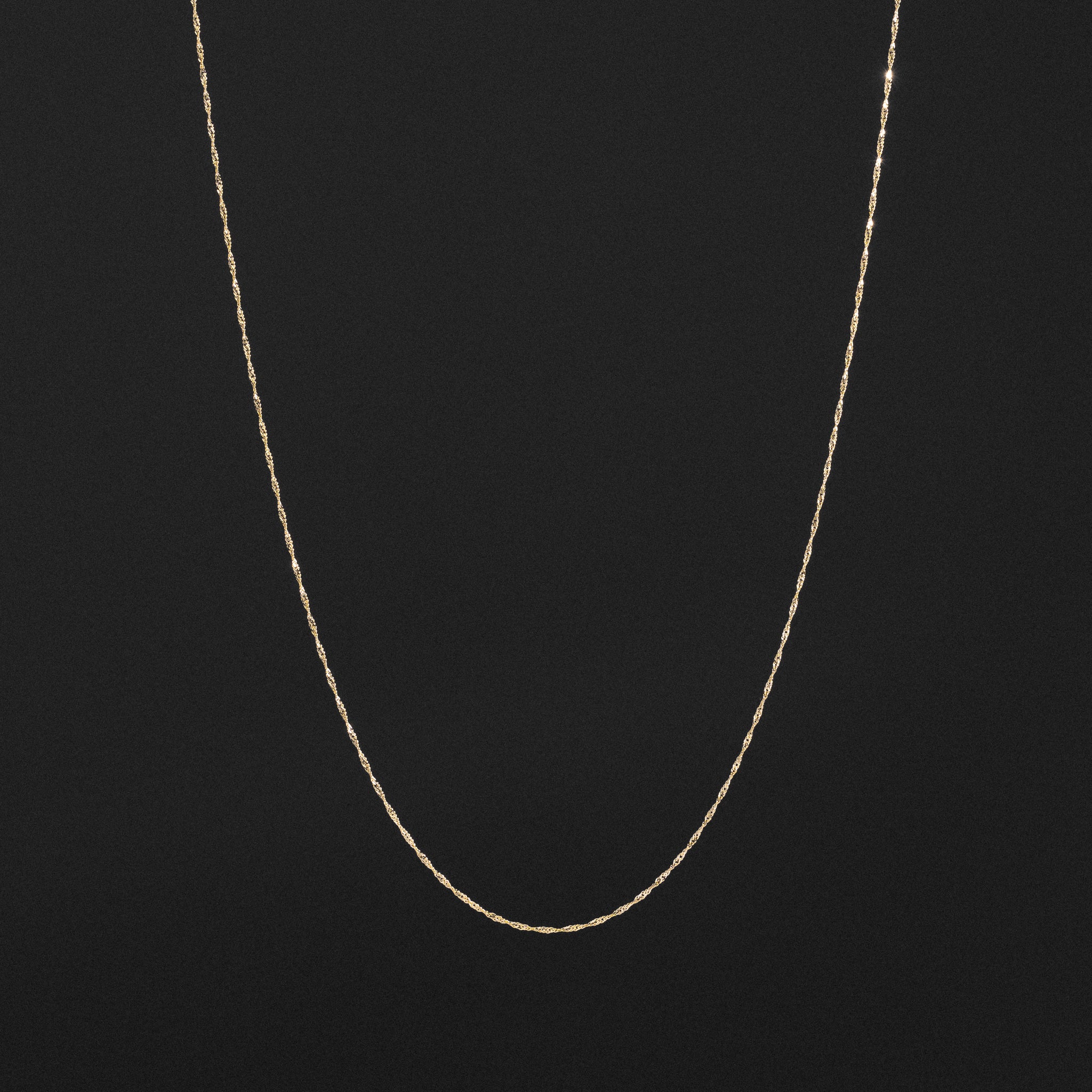 14k Gold 0.9mm Singapore Chain - Model CH-0211