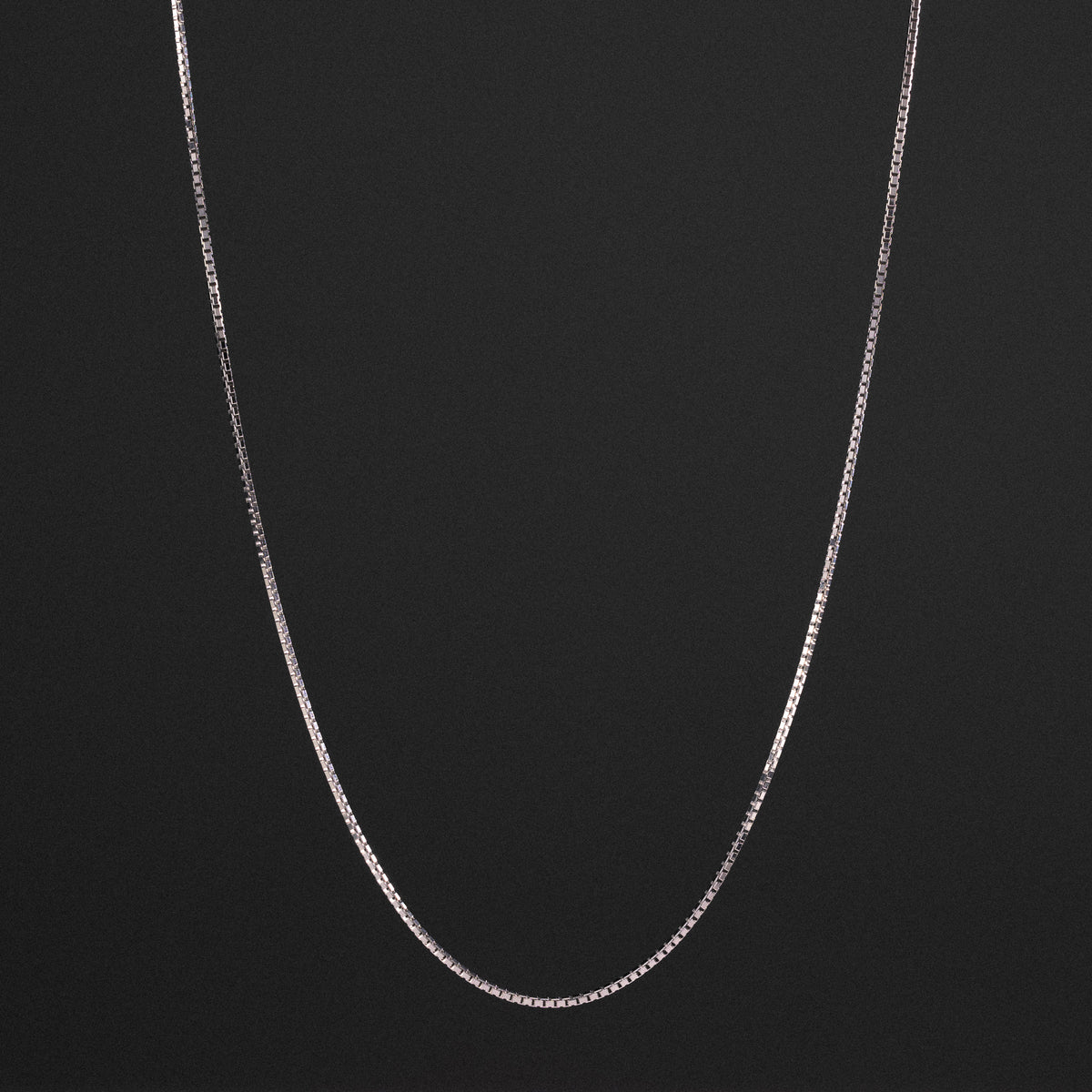 14K White Gold 1.2mm Box Chain - Model CH-0474