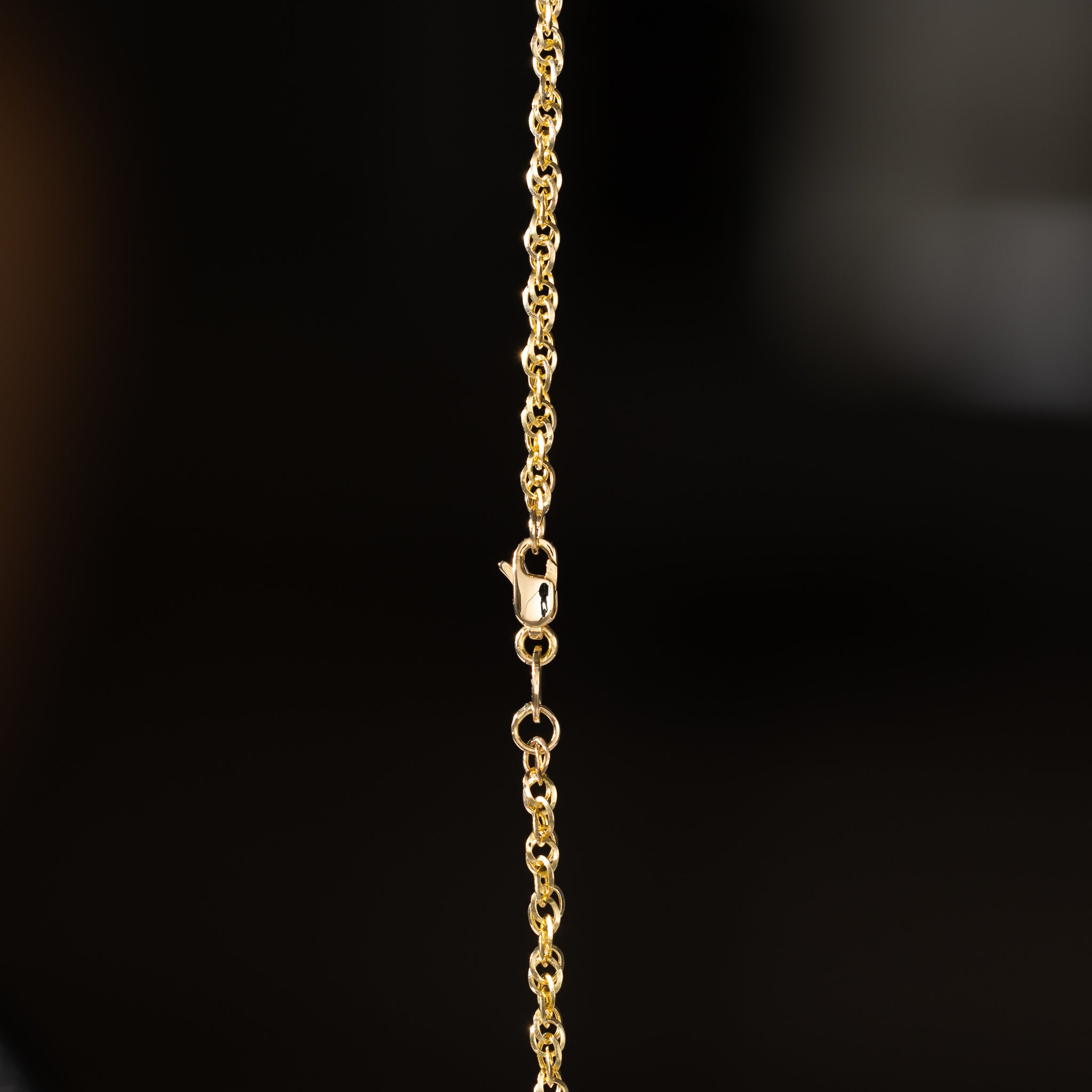 14k Gold 2.2mm Double Link Hollow Rope Chain - Model CH-0440