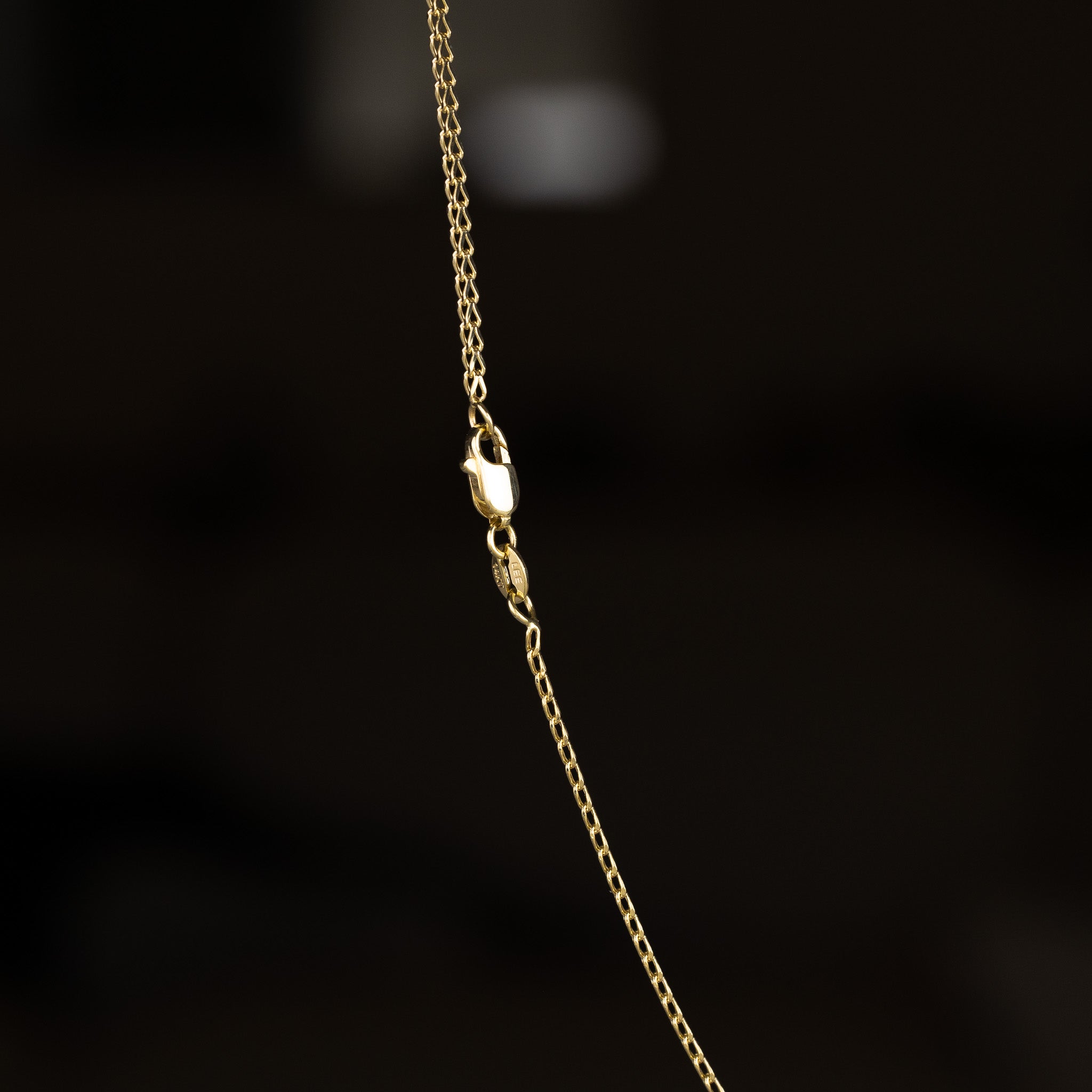 14K Gold 1.7mm Hollow Square Franco Chain - Model 0460
