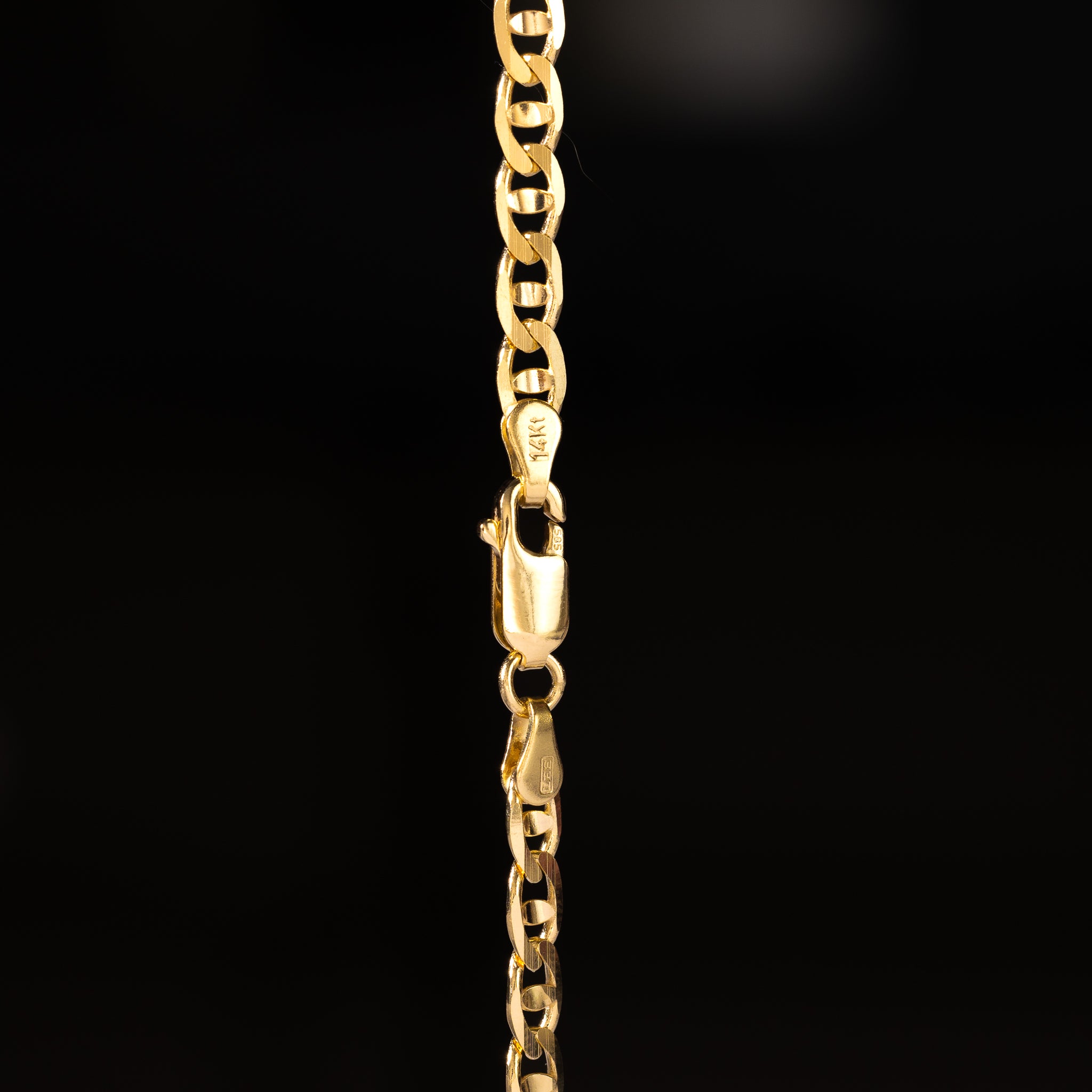 14k 4.2mm Light Mariner Chain Bracelet 7.5 Inch - Model CH-0634