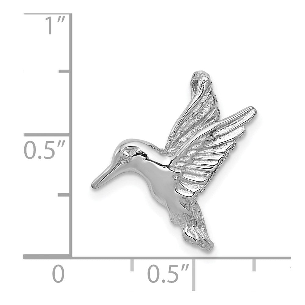 White Gold Hummingbird Necklace Pendant Model-K1030 - Charlie & Co. Jewelry