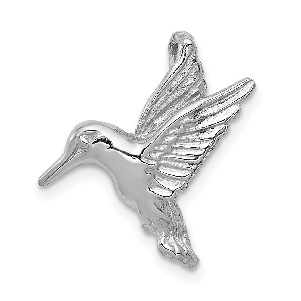 White Gold Hummingbird Necklace Pendant Model-K1030 - Charlie & Co. Jewelry