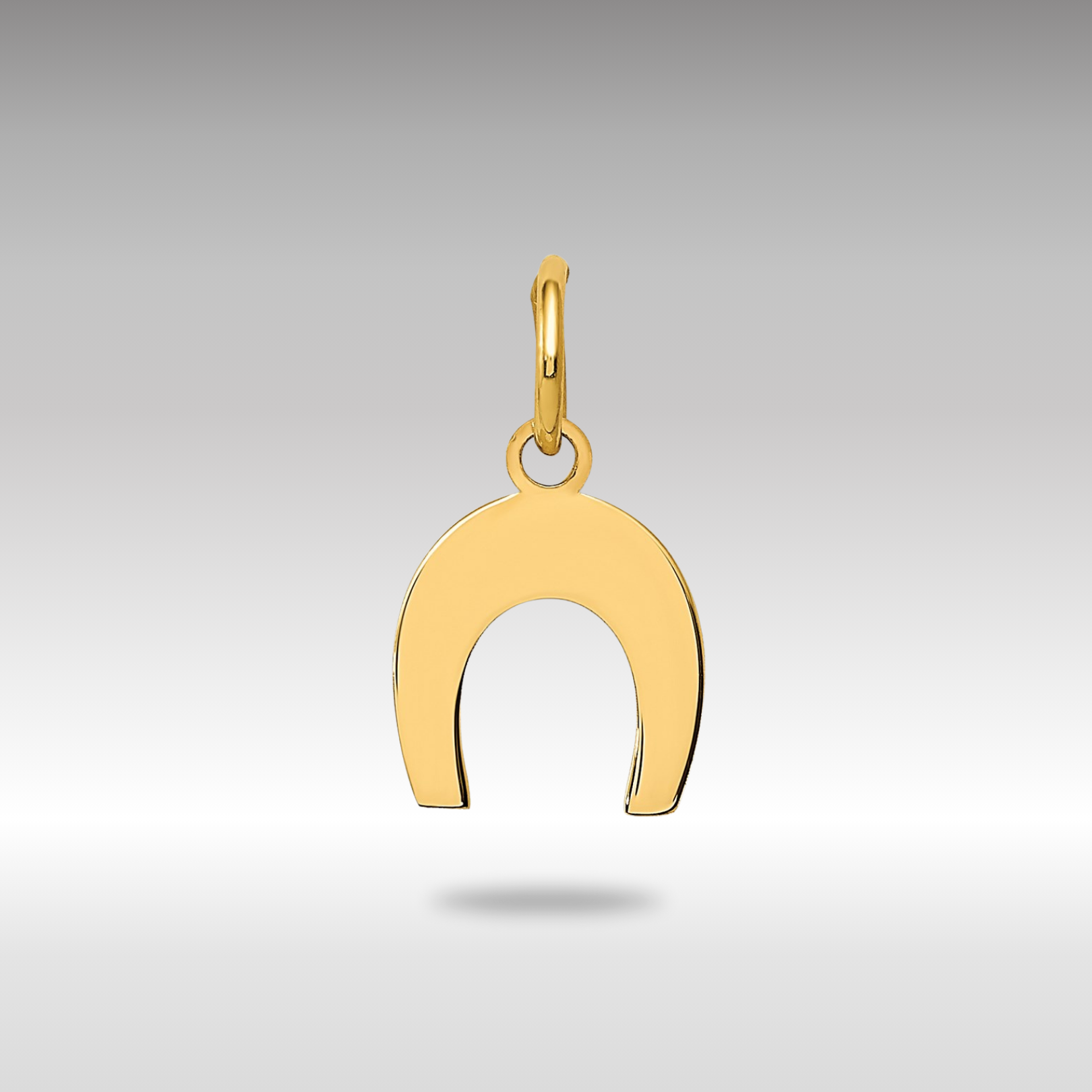 Gold Horseshoe Pendant Model-K1758 - Charlie & Co. Jewelry