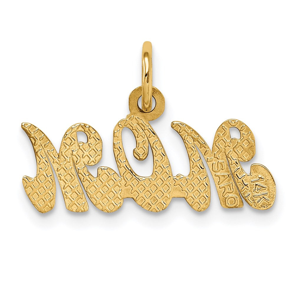 Gold MOM Charm Necklace - Model K2632 - Charlie & Co. Jewelry