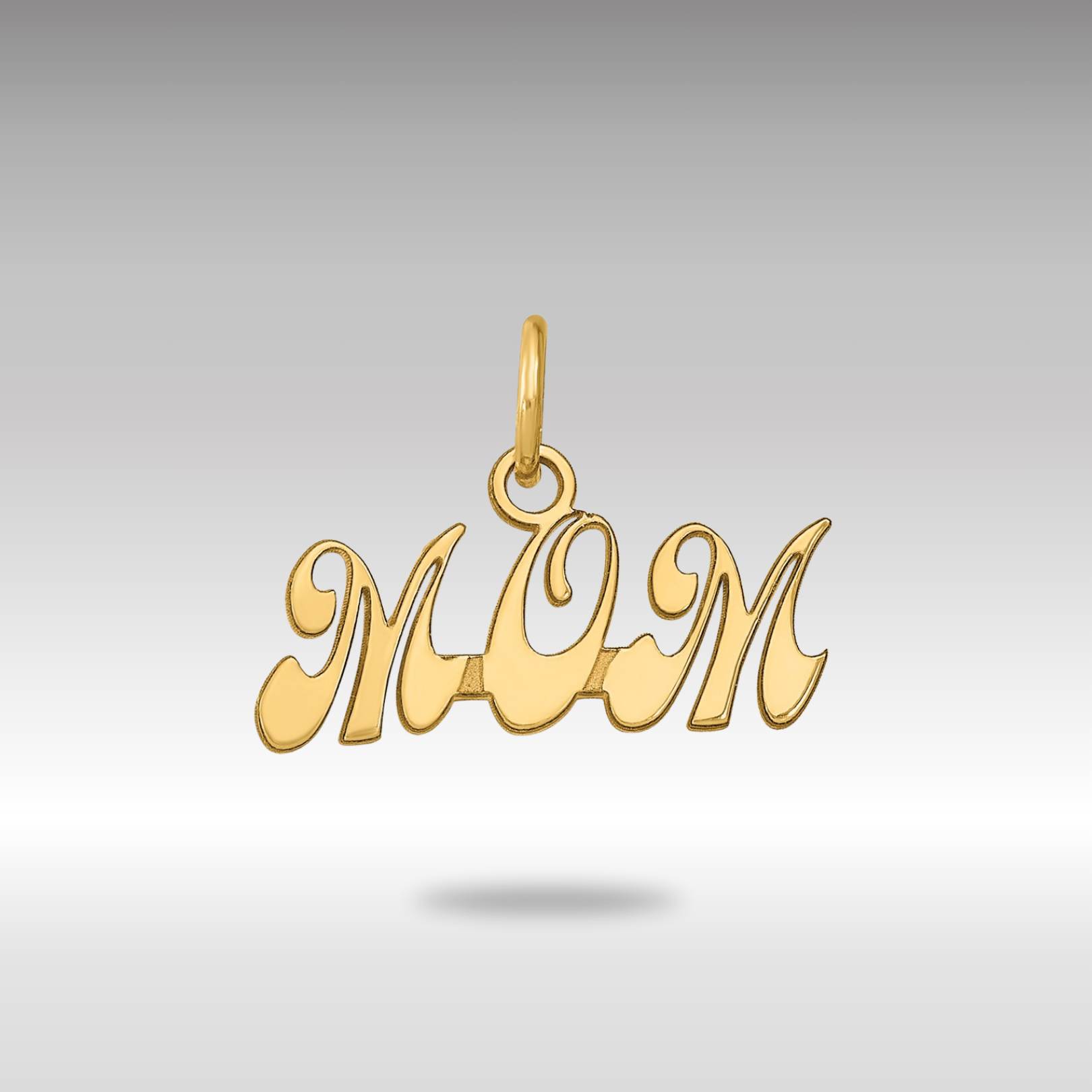 Gold MOM Charm Necklace - Model K2632 - Charlie & Co. Jewelry