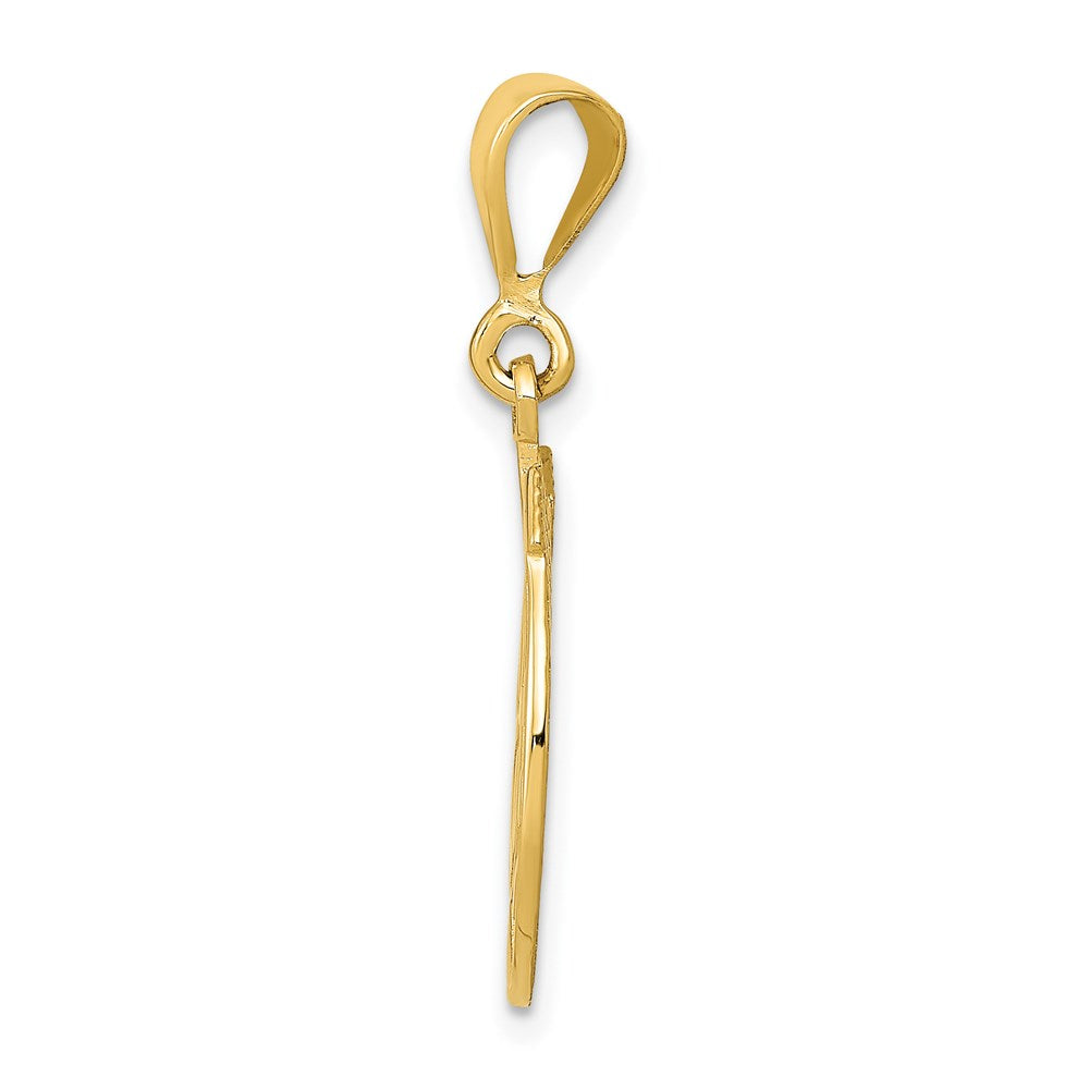 14K Gold Good Luck Clover Necklace Pendant - Charlie & Co. Jewelry