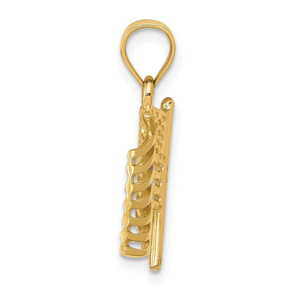 Gold American Flag Pendant Model-K2805 - Charlie & Co. Jewelry