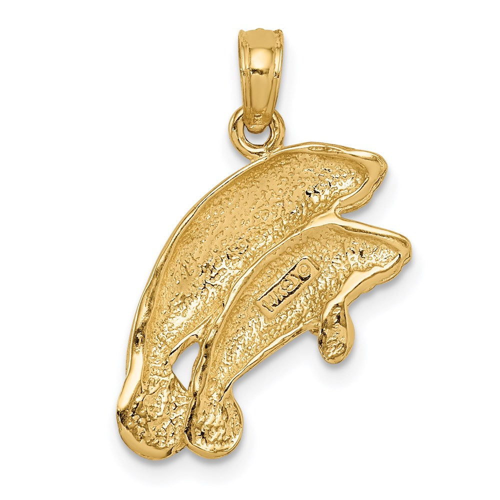 Charlie & Co Jewelry | 14k Polished Double Manatee Pendant - Model K2997