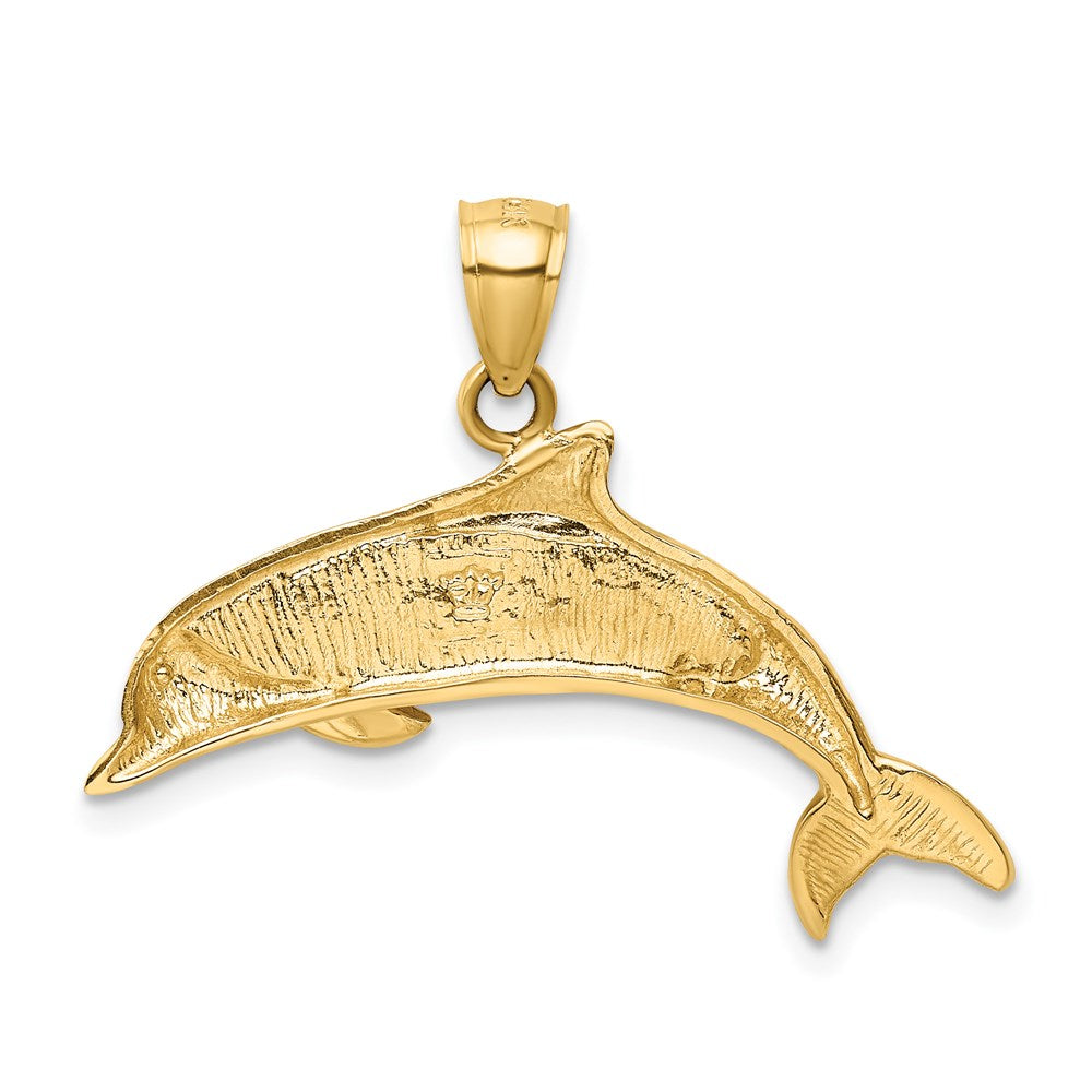 Charlie & Co Jewelry | 14k Lab Created Opal Dolphin Pendant - Model K3008