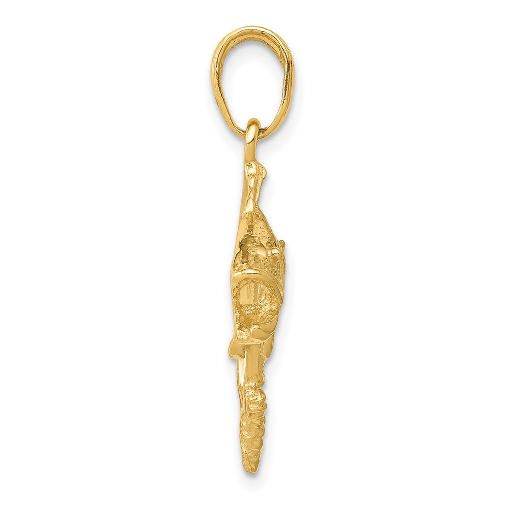 Charlie & Co Jewelry | 14k Jumping Bass Fish Pendant - Model K3045