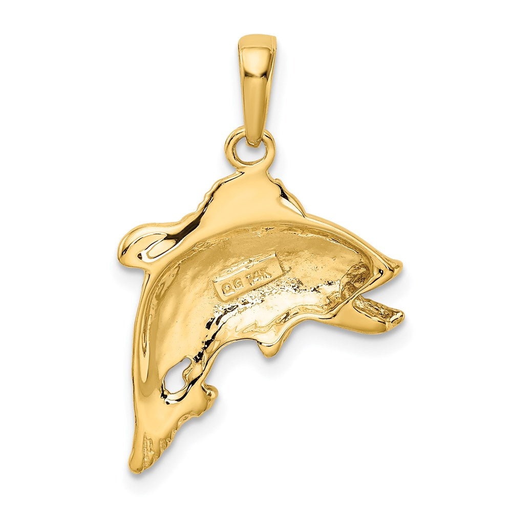 Charlie & Co Jewelry | 14k Jumping Bass Fish Pendant - Model K3045