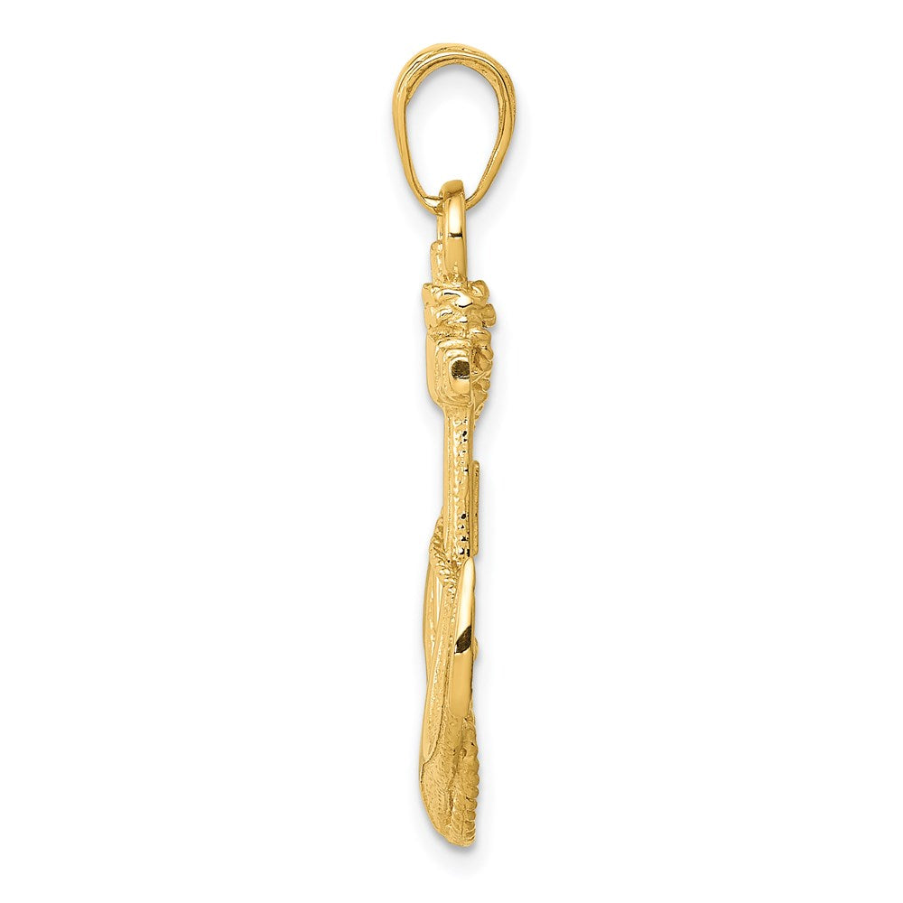 Charlie & Co Jewelry | 14k Anchor W/rope Pendant - Model K3082