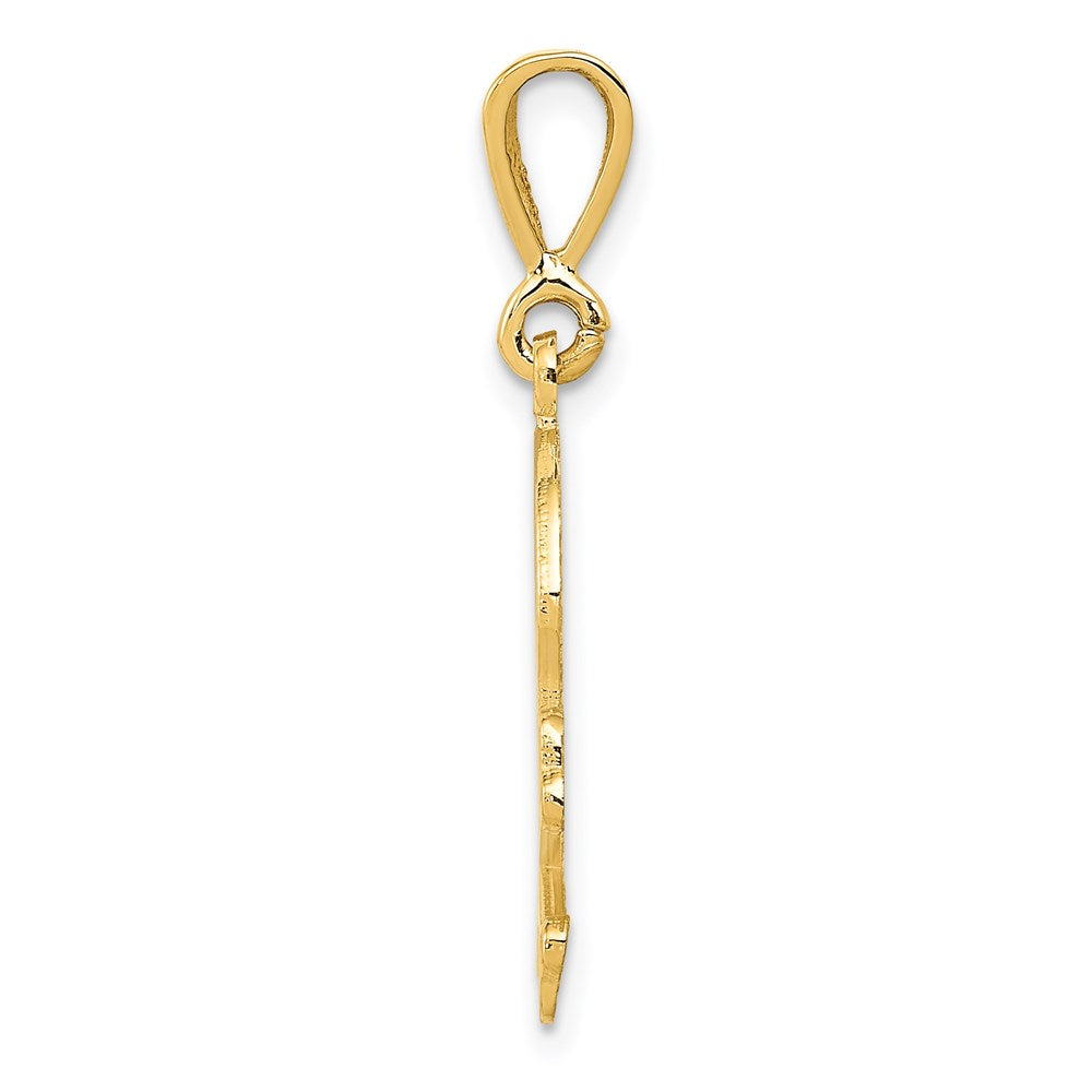 Gold Skull and Bones Pendant Model-K3161 - Charlie & Co. Jewelry