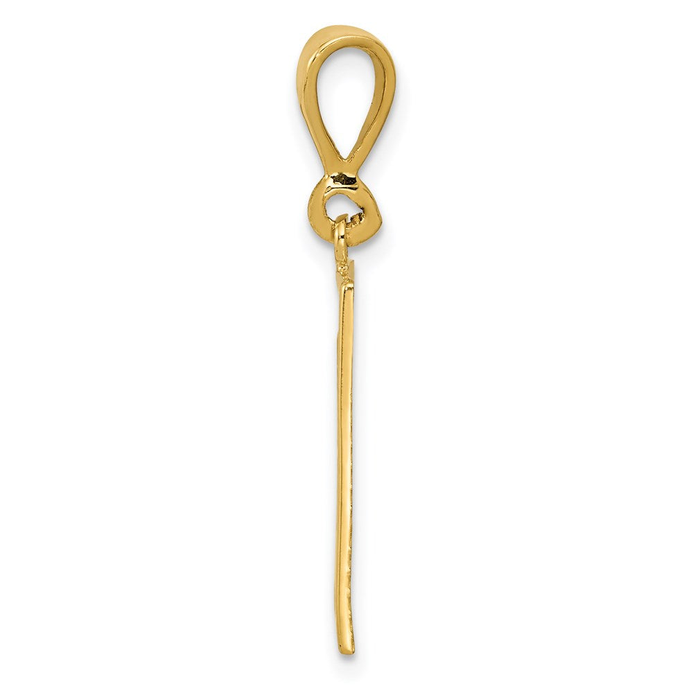 14K Gold 'Strength' Chinese Symbol Necklace Pendant - Charlie & Co. Jewelry