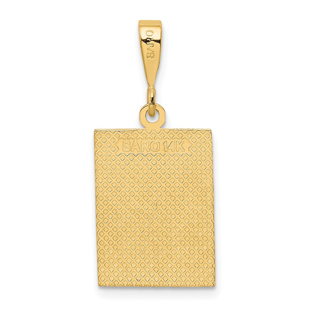 14K Gold 'Strength' Chinese Symbol Necklace Pendant - Charlie & Co. Jewelry
