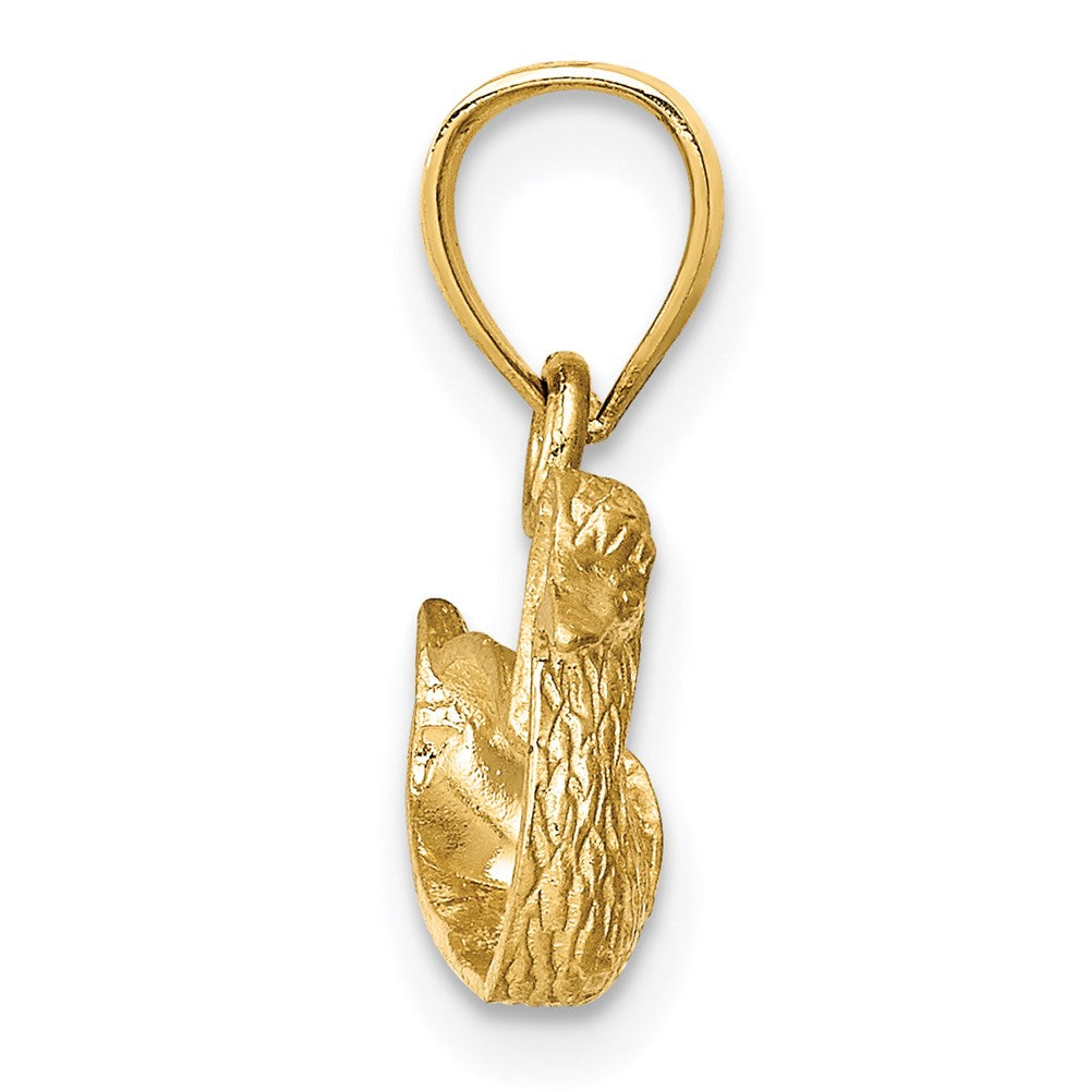 Charlie & Co Jewelry | 14k Diamond-cut Duck Pendant - Model K3266