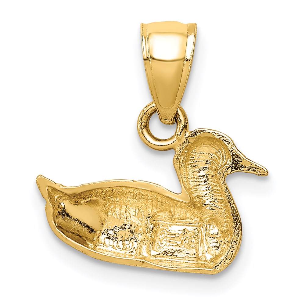 Charlie & Co Jewelry | 14k Diamond-cut Duck Pendant - Model K3266