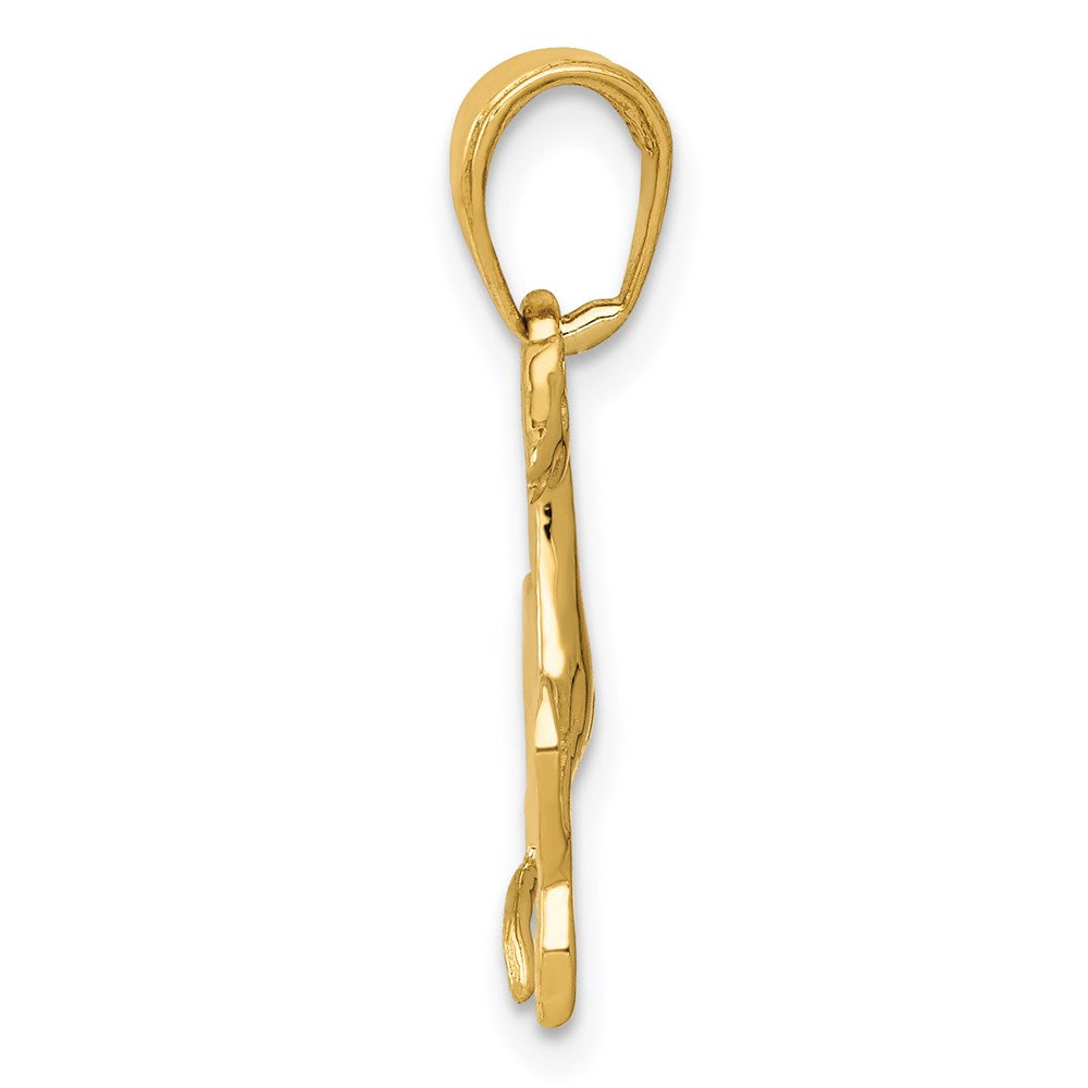 Gold Elegant Horse Pendant - Charlie & Co. Jewelry