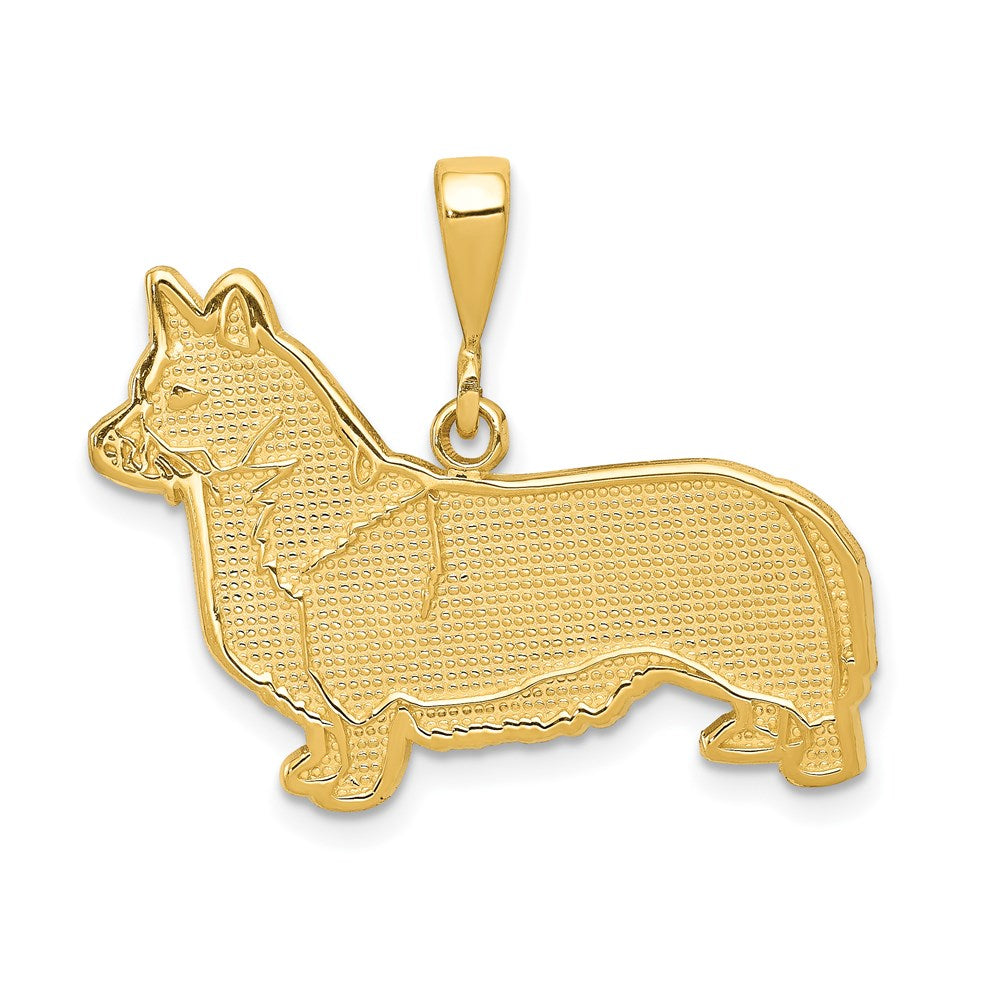 14k Gold Welsh Corgi Necklace Pendant - Charlie & Co. Jewelry