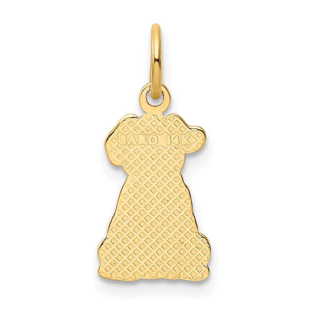 14k Gold Puppy Necklace Pendant - Charlie & Co. Jewelry