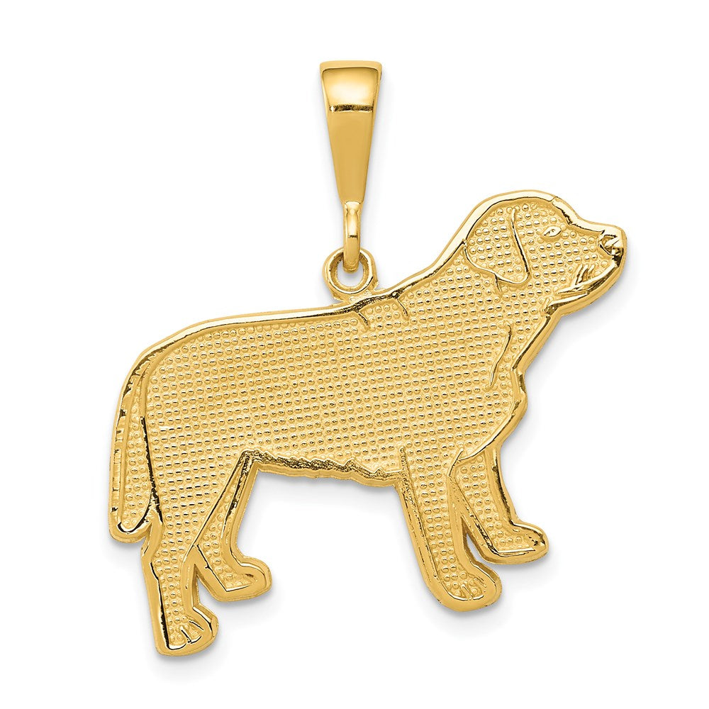 14k Gold Labrador Dog Necklace Pendant - Charlie & Co. Jewelry