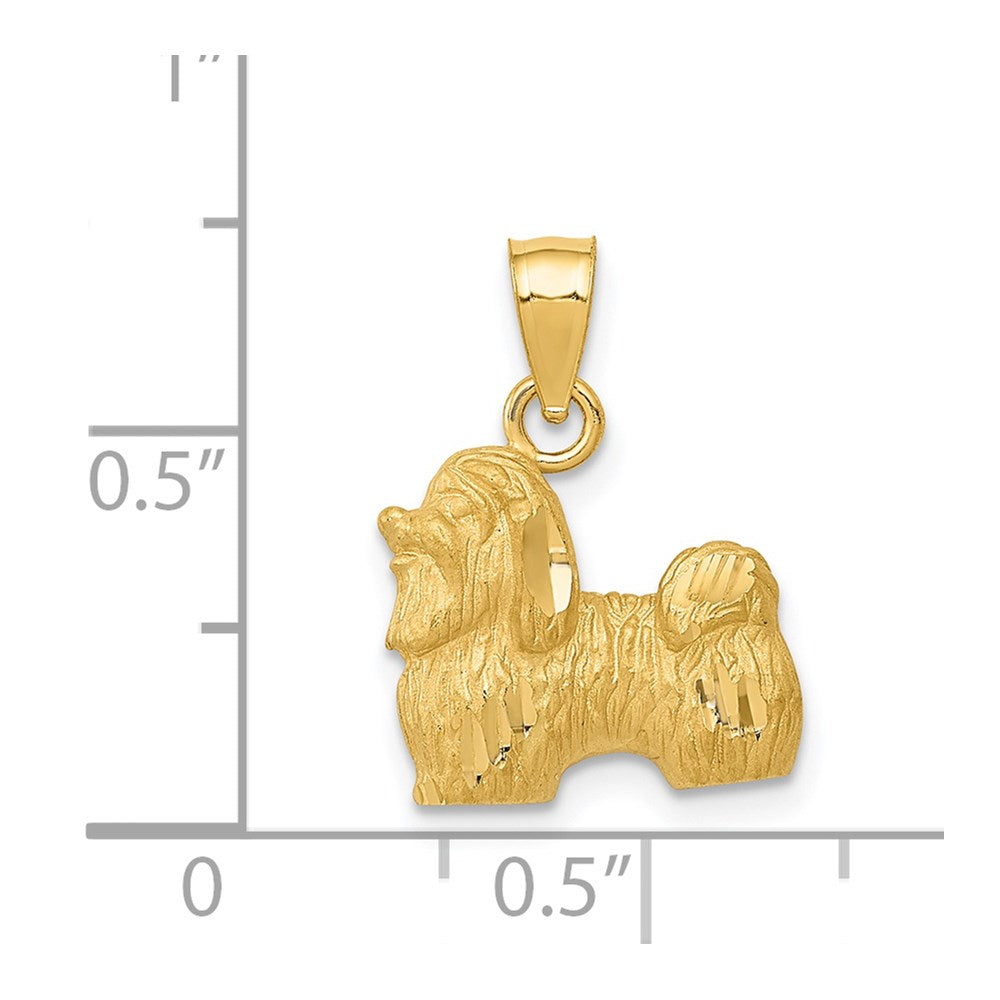 14K Gold Shih Tzu Necklace Pendant - Charlie & Co. Jewelry