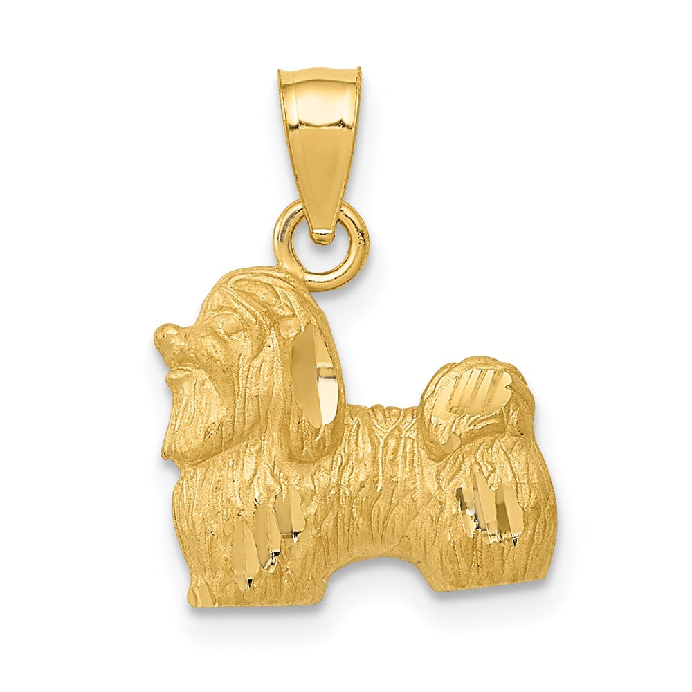 14K Gold Shih Tzu Necklace Pendant - Charlie & Co. Jewelry