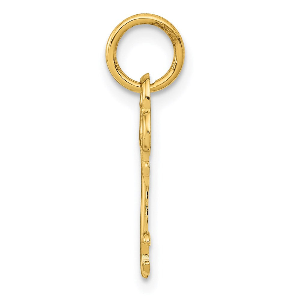 Charlie & Co Jewelry | 14k Key Letter C Initial Charm - Model K3442C