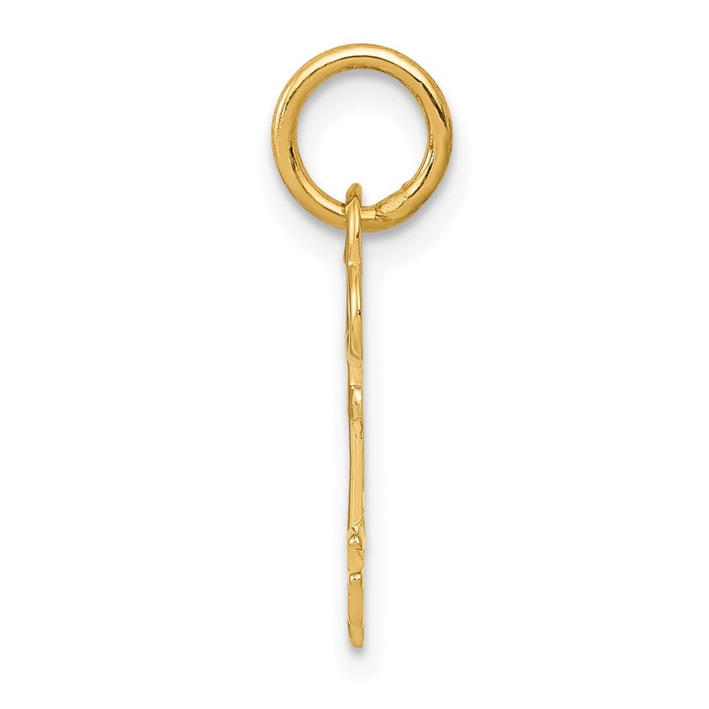 Charlie & Co Jewelry | 14k Key Letter F Initial Charm - Model K3442F