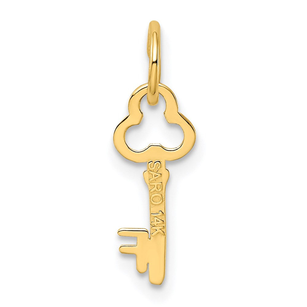 Charlie & Co Jewelry | 14k Key Letter F Initial Charm - Model K3442F