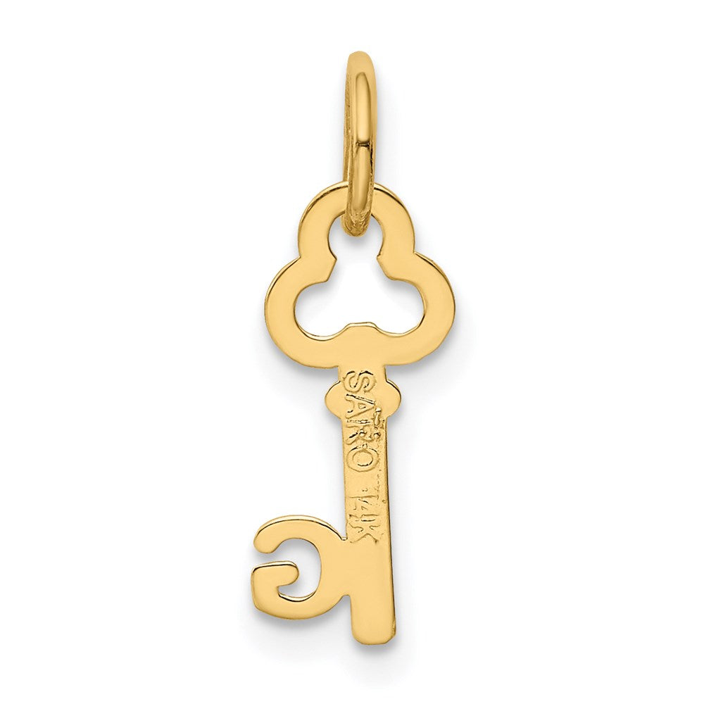 Charlie & Co Jewelry | 14k Key Letter G Initial Charm - Model K3442G