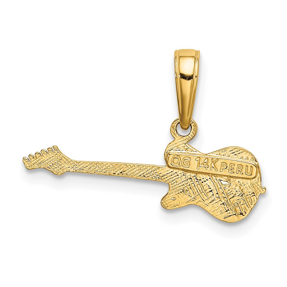 Charlie & Co Jewelry | 14k Electric Guitar Pendant - Model K3512