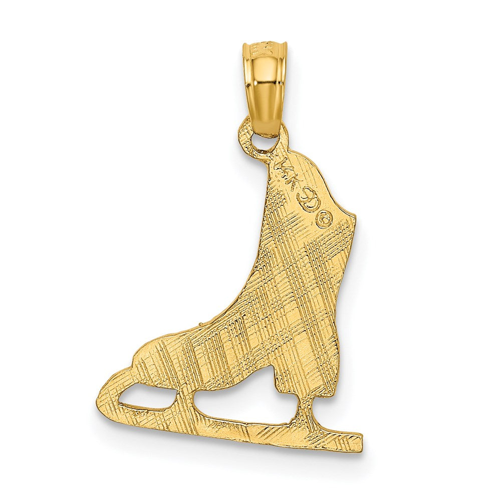 14k Gold Figure Skate Pendant - Charlie & Co. Jewelry