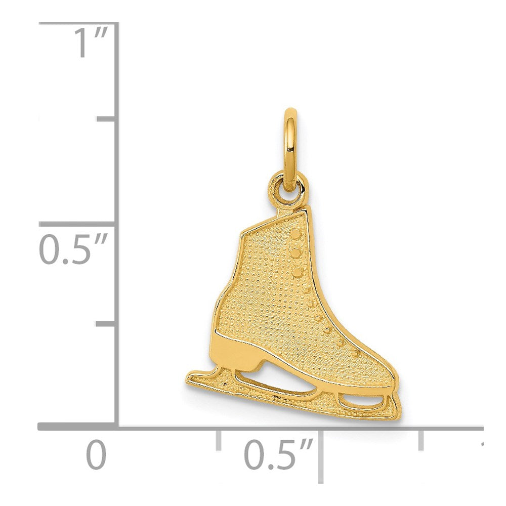 14k Gold Figure Skate Pendant - Charlie & Co. Jewelry