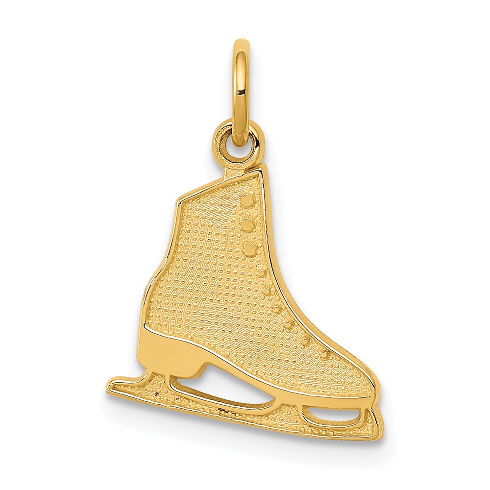 14k Gold Figure Skate Pendant - Charlie & Co. Jewelry