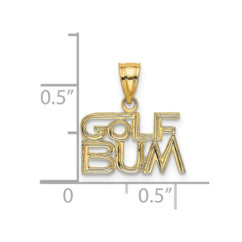 Charlie & Co Jewelry | 14k Golf Bum Charm - Model K3557