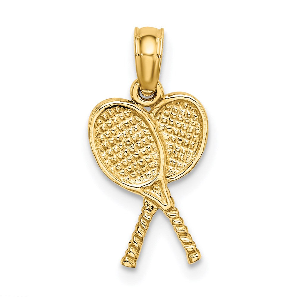 Charlie & Co Jewelry | 14k Tennis Racquets Charm - Model K3568
