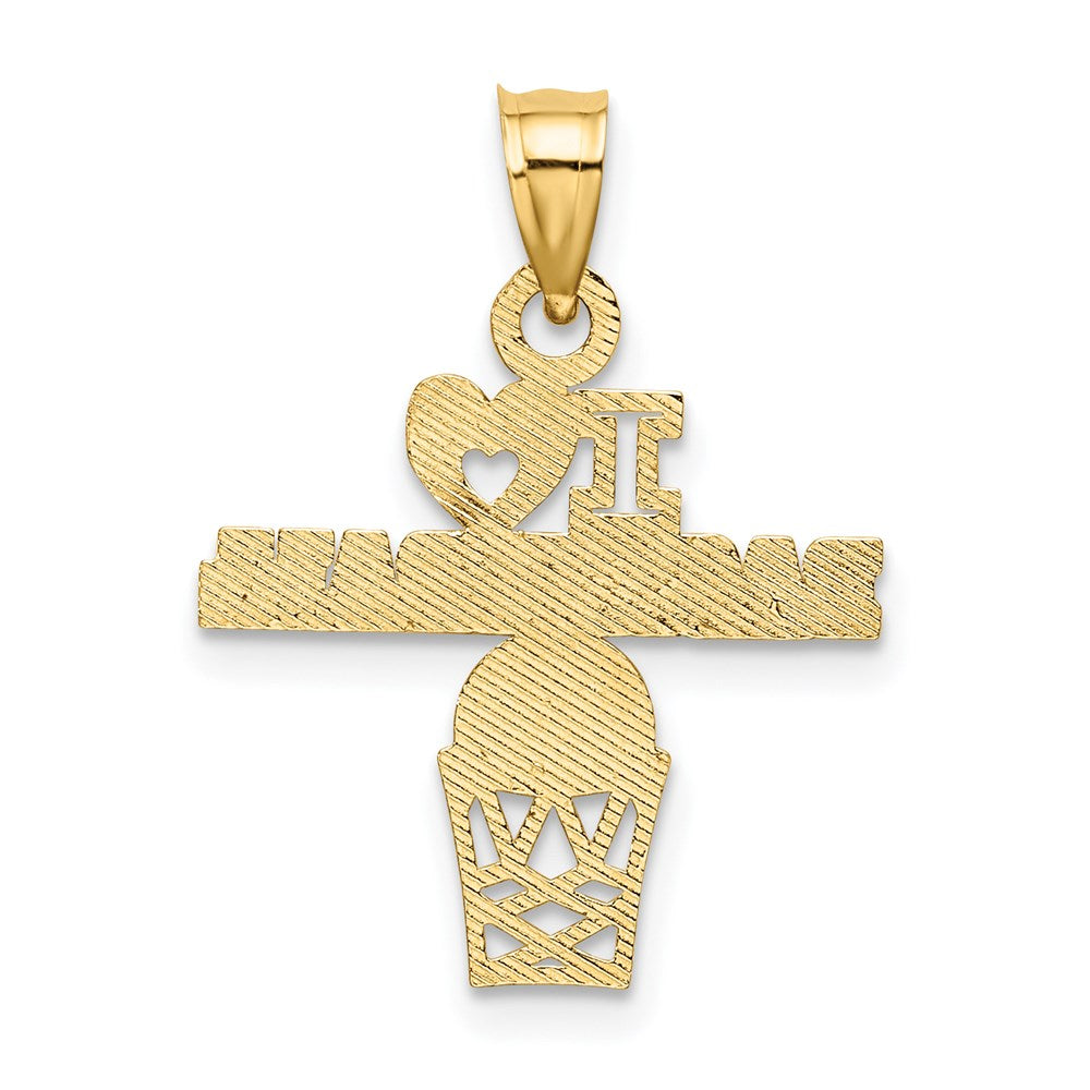 Charlie & Co Jewelry | 14k I Heart Basketball Charm - Model K3594