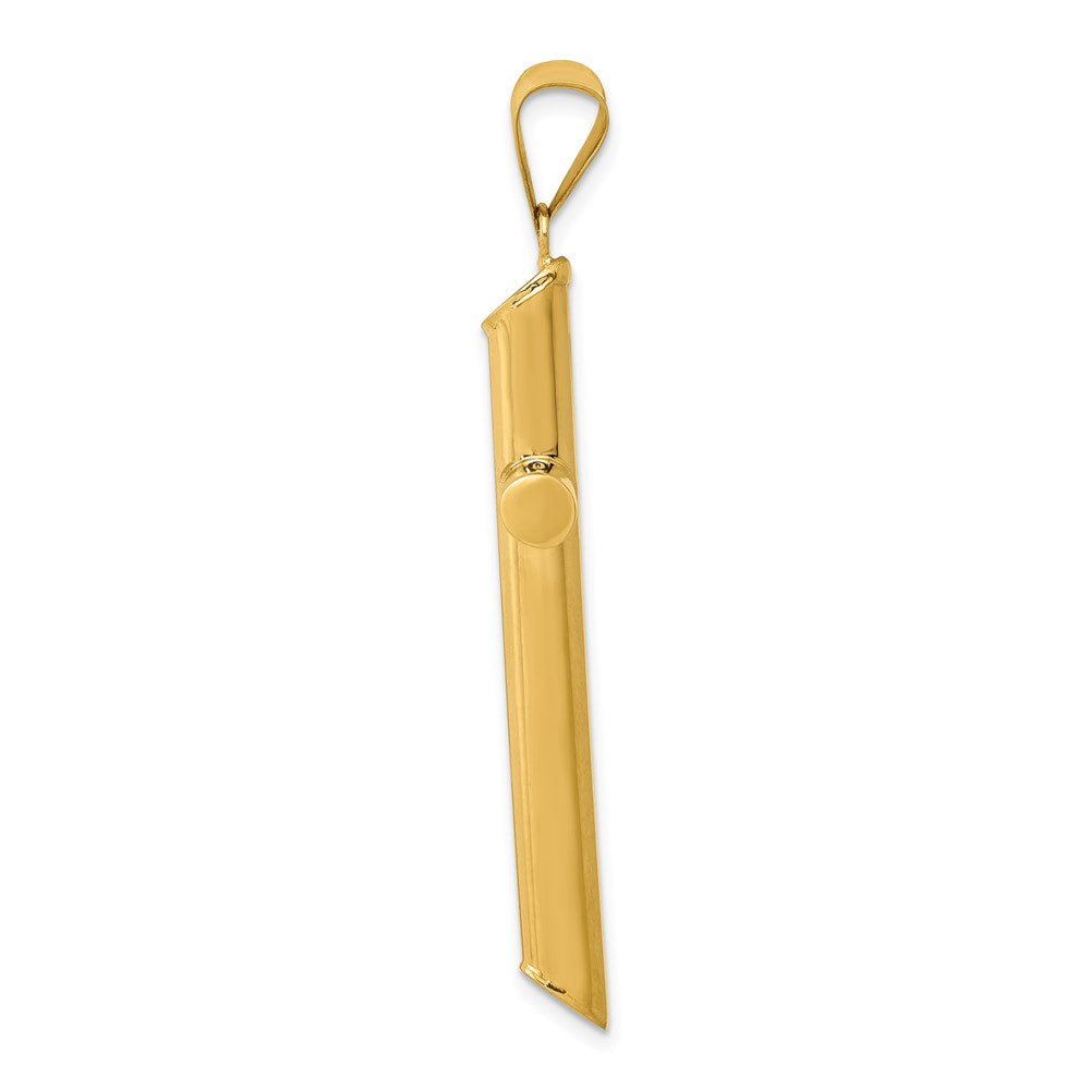 Charlie & Co Jewelry | 14k 3-d Polished Hollow Cross Pendant - Model K3611