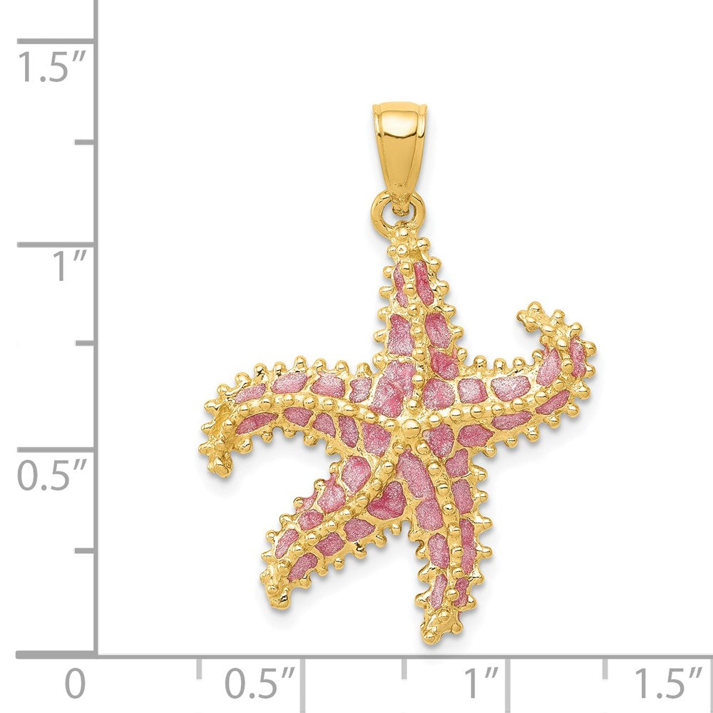 Charlie & Co Jewelry | 14k Pink Enameled Starfish Pendant - Model K4176