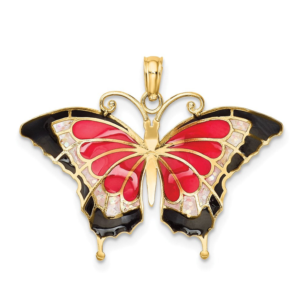 Charlie & Co Jewelry | 14k Enameled Butterfly Pendant - Model K4232