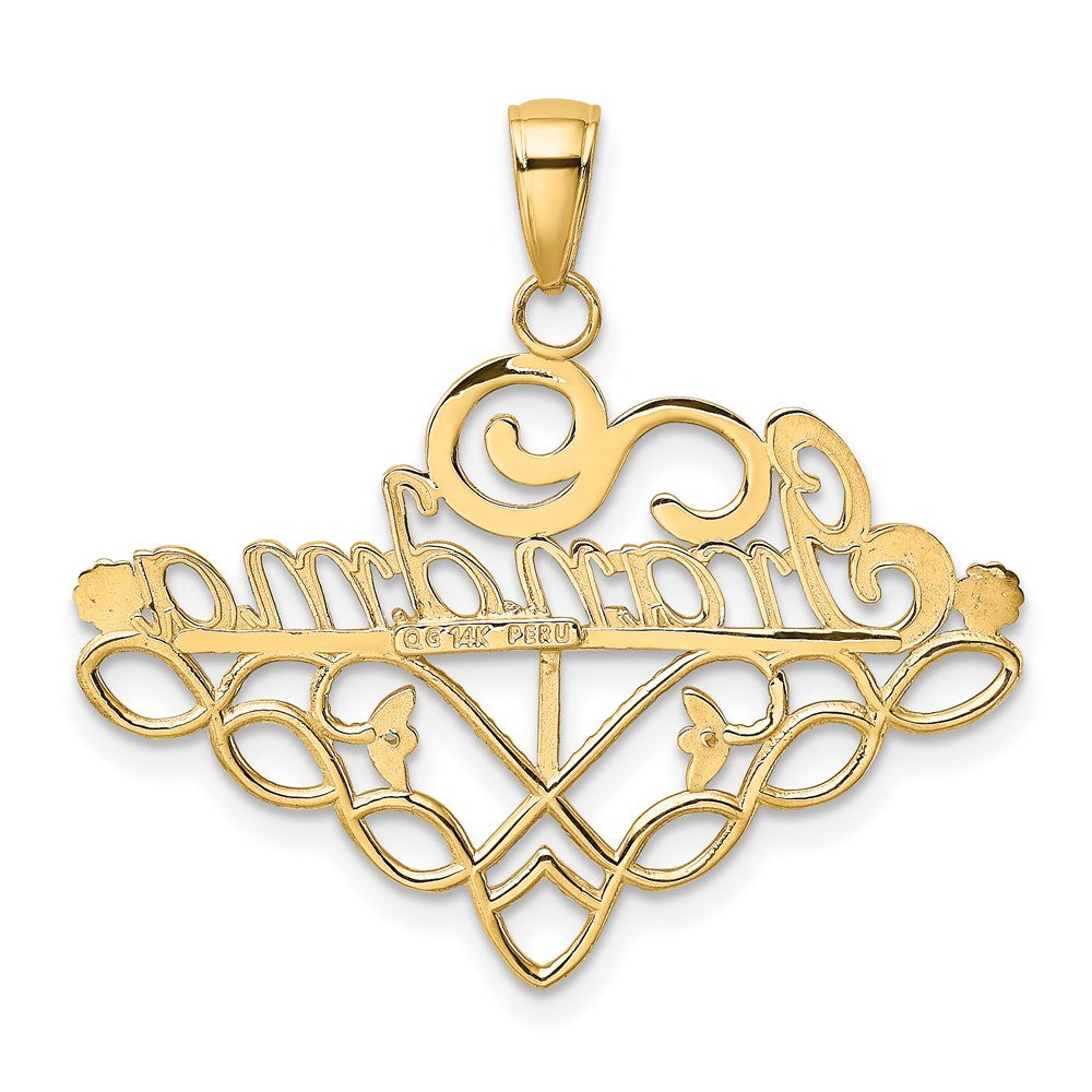 Charlie & Co Jewelry | 14k Grandma Birthstone Charm Holder Pendant - Model K4723