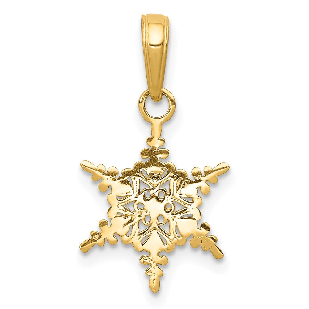 Charlie & Co Jewelry | 14k Small Snowflake Pendant - Model K4742