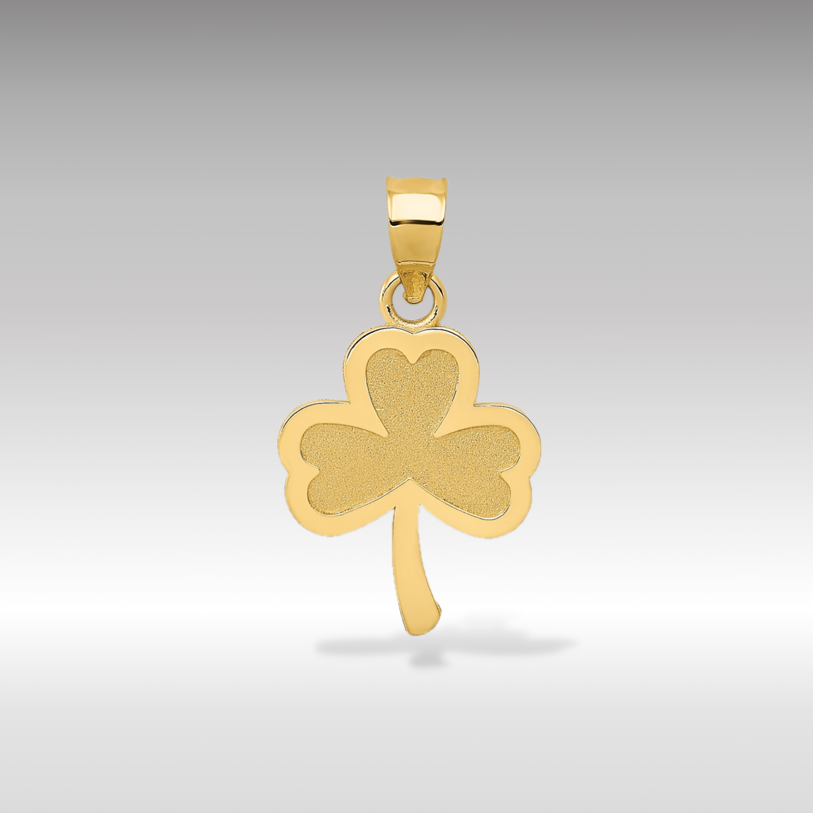 14K Gold Three-Leaf Clover Pendant - Charlie & Co. Jewelry
