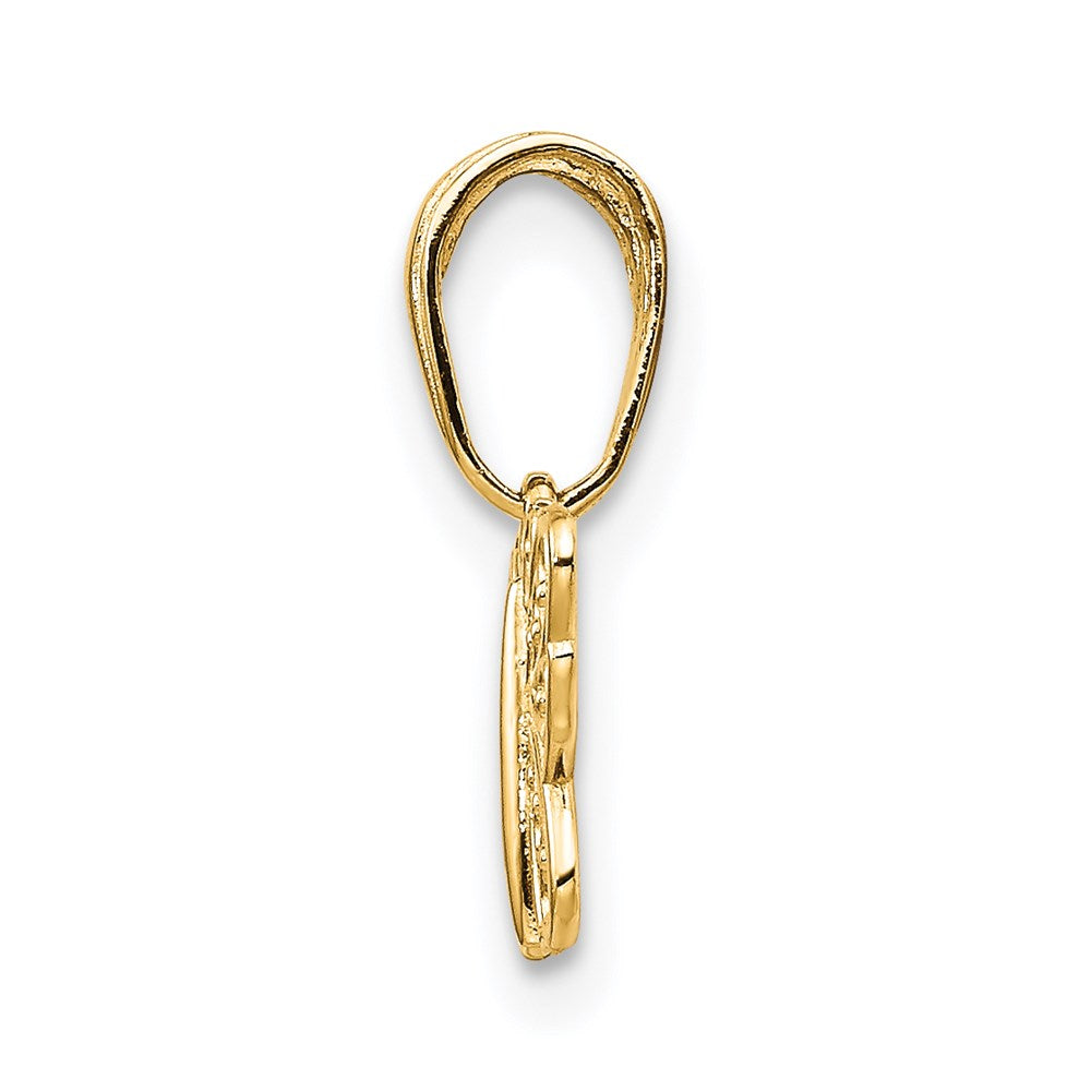 14K Gold Polished Filigree Butterfly Pendant - Charlie & Co. Jewelry